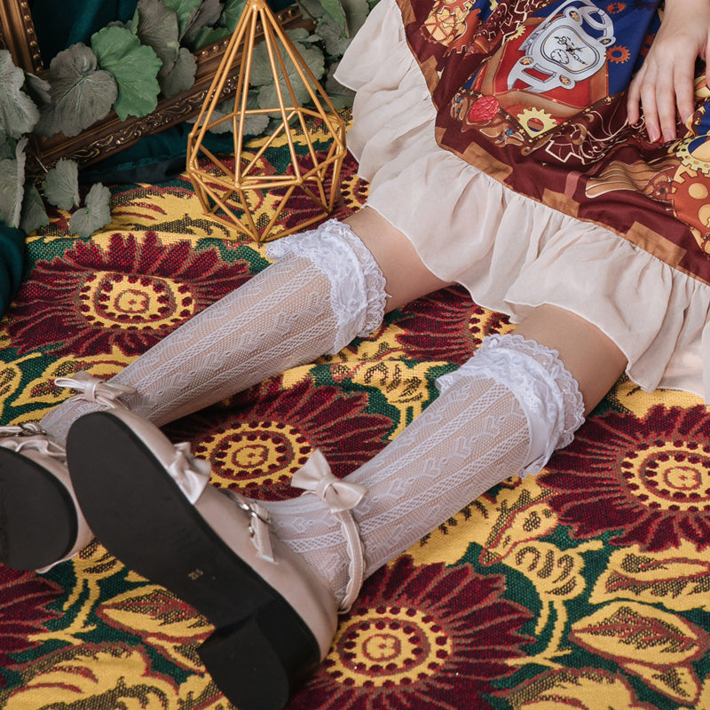 heart lace socks