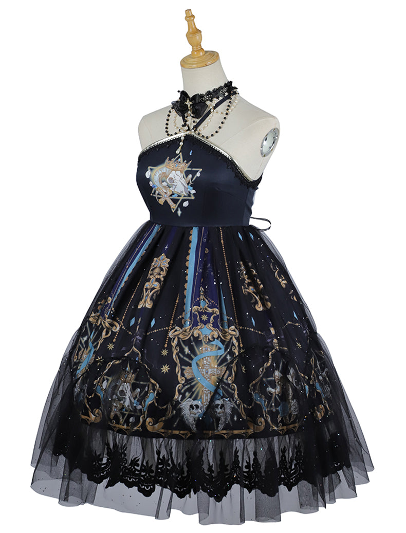 予約販売【セット販売】ゴシック ダークブラックロリータドレス