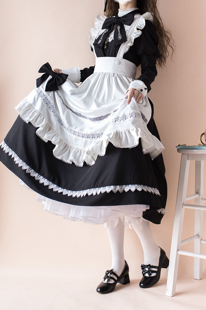 【予約販売】英国風メイドとシスターの2wayロングワンピース