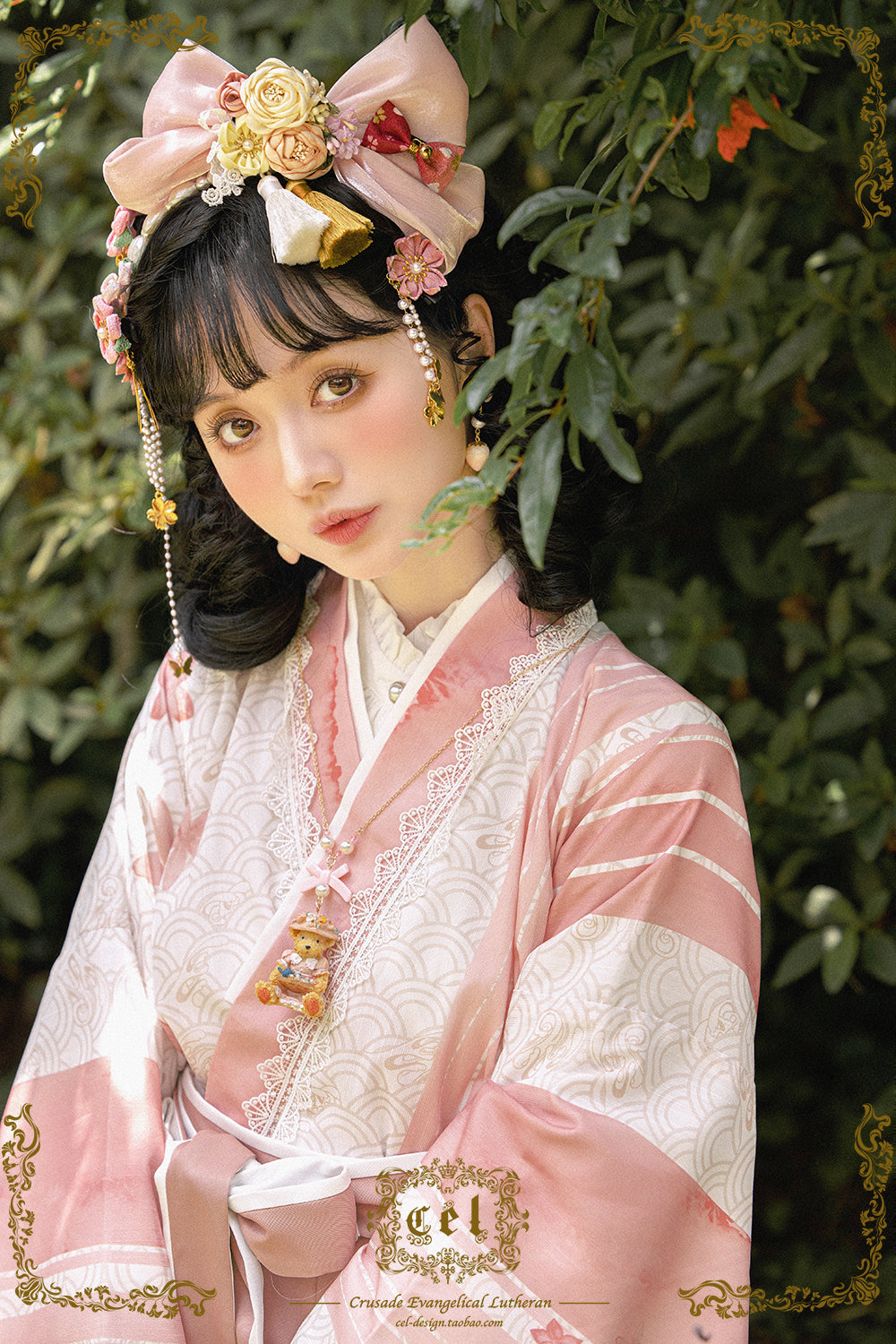 【同時購入のみ】和ロリ カチューシャ・コサージュ・付け襟