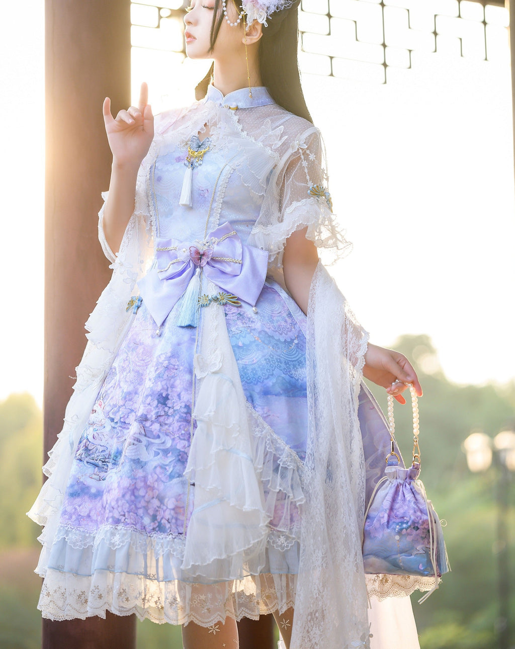 九色鹿 華ロリ プリンセスドレスフルセット