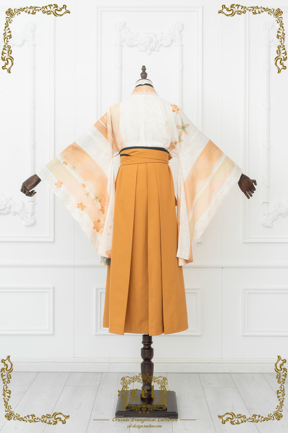 Japanese-style print and lace kimono-style tops [20% off when purchased together]