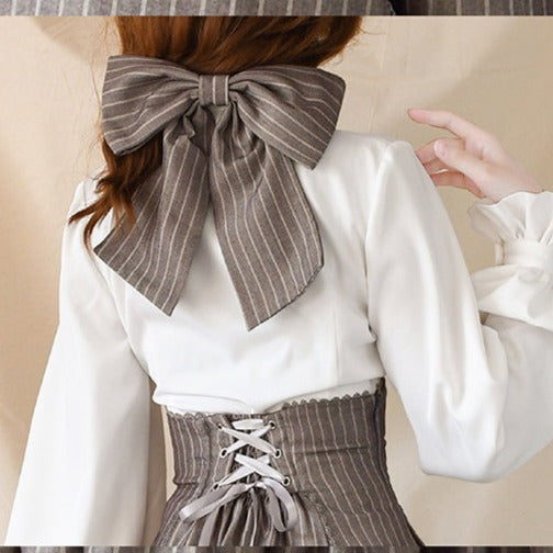 Classical 2way high waist jumper skirt