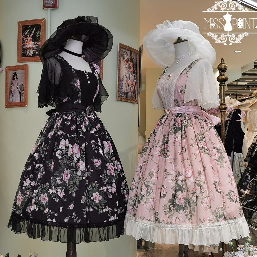 【予約販売】Rose Garden フライングスリーブ クラロリ ワンピース
