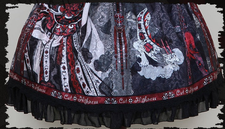魔女の姉妹 ゴスロリ フリルスカート