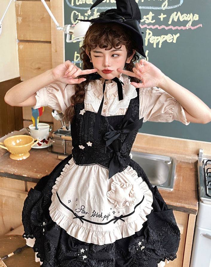 魔女メイド ゴスロリジャンパースカート