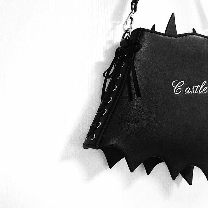 Gothic lolita bat type shoulder bag