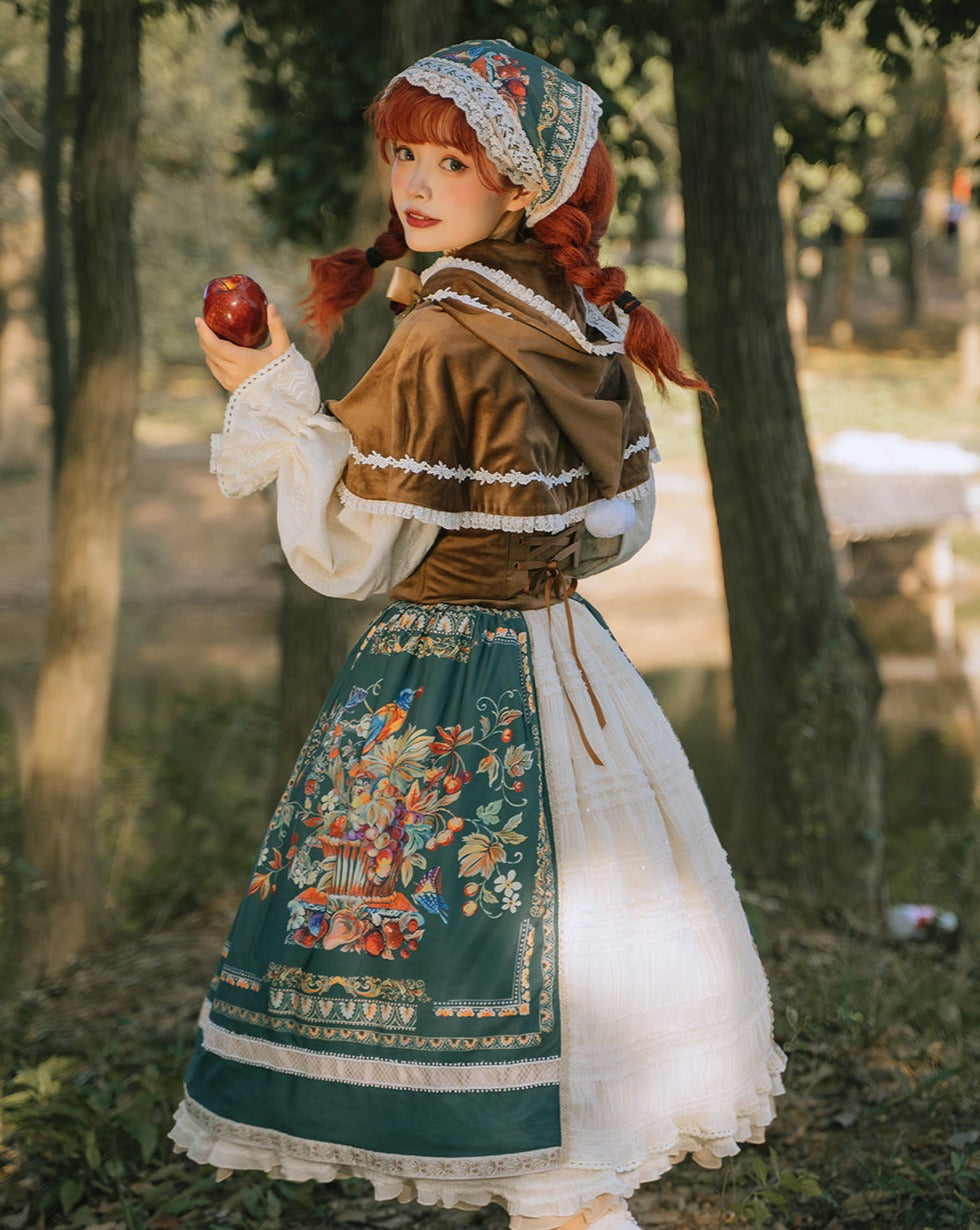 予約販売】バイエルンの少女 カントリー風スカート［ロングタイプ