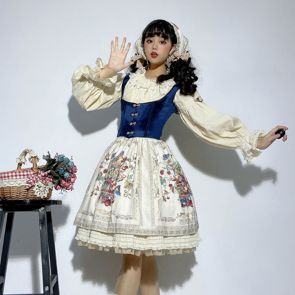 [Pre-order] Bavarian Girl Country-style Skirt [Short Type]