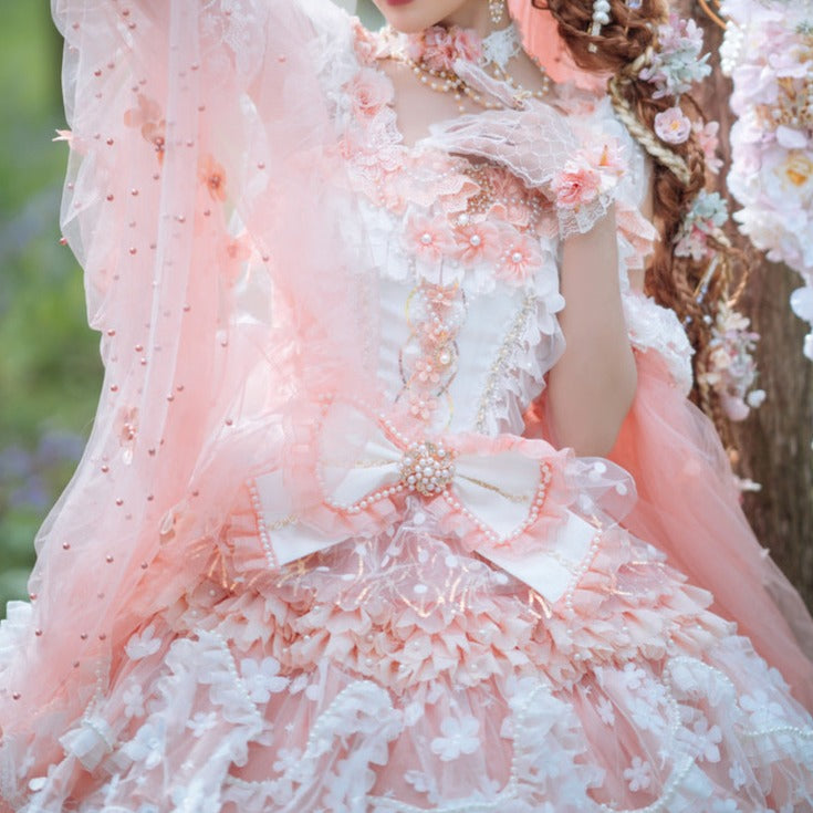桃色スウィートドレス人形 - 人形
