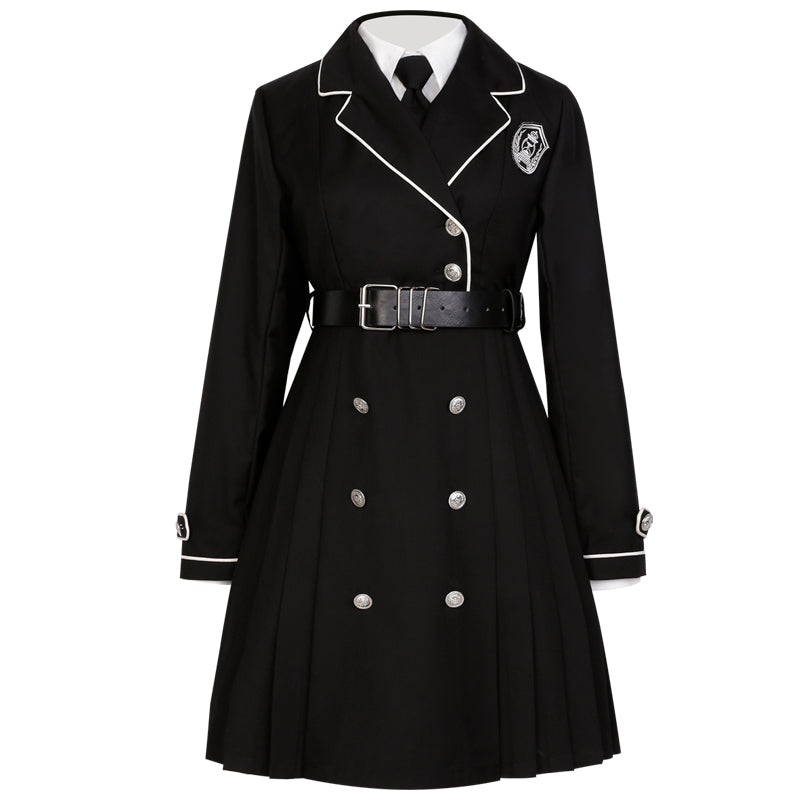 ミリタリーロリィタ 制服風メタルボタンワンピース