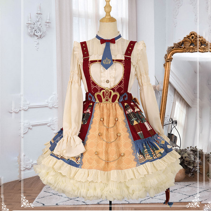 【予約販売】くるみ割り人形のクリスマスロリータジャンパースカート　お正月ロリータ