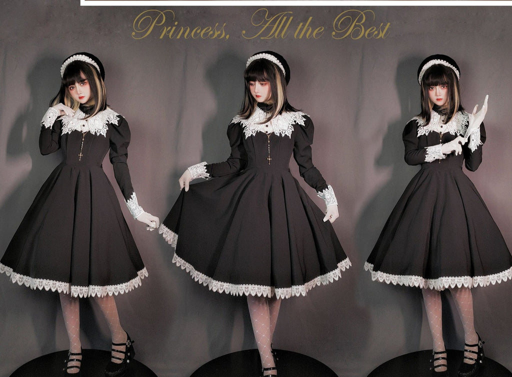 Princess, All the Best レトロ長袖ドレス ショートタイプ