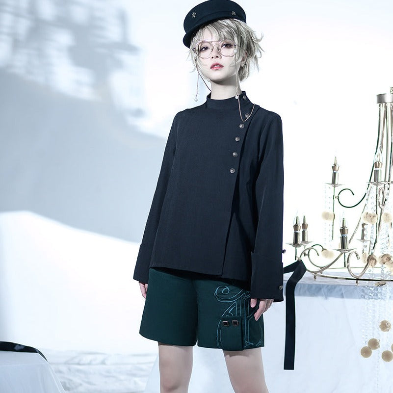 Prince Lolita British Style Dark Green Short Pants