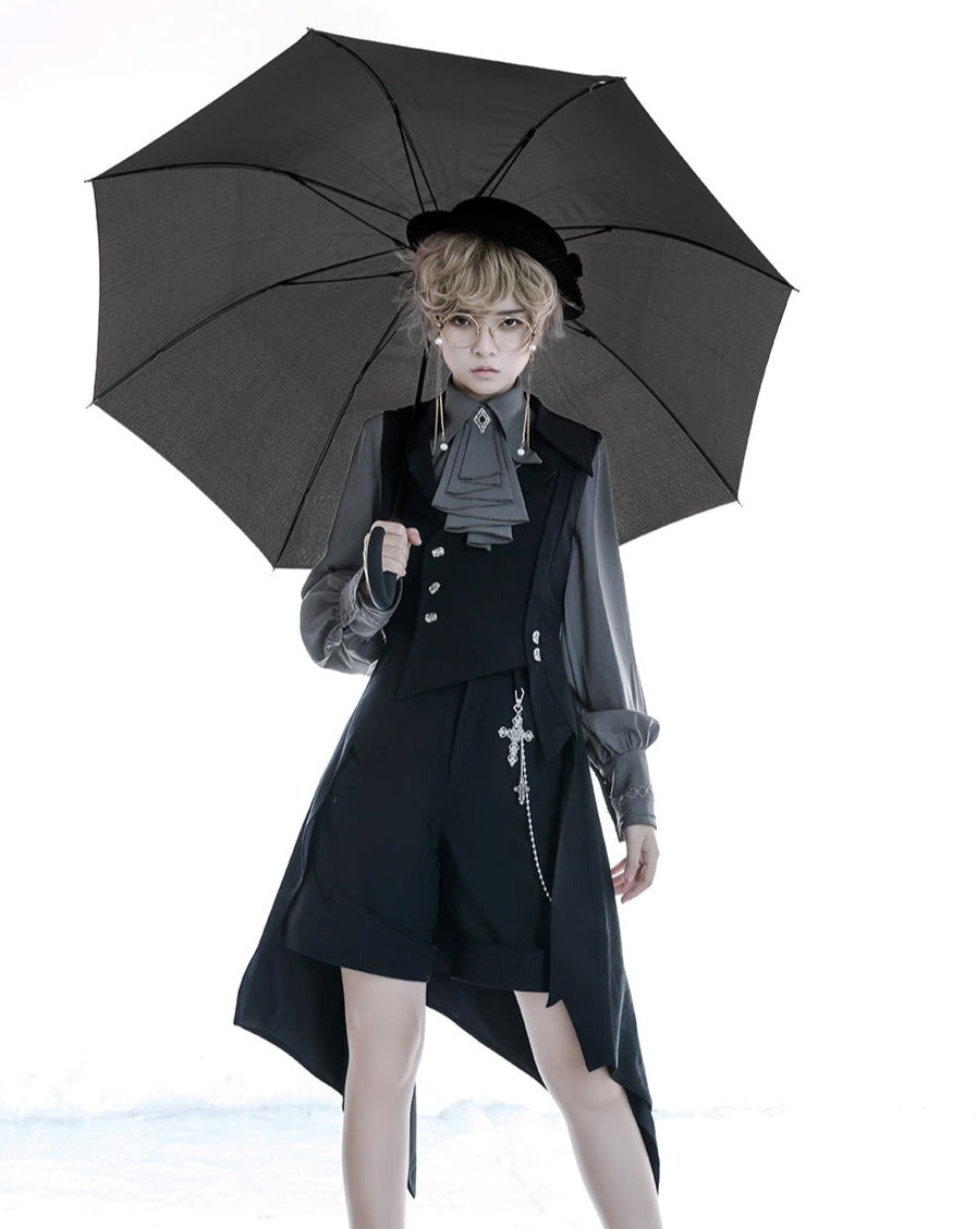 【予約販売】皇子系ロリィタ 中世風フリルタイブラウス