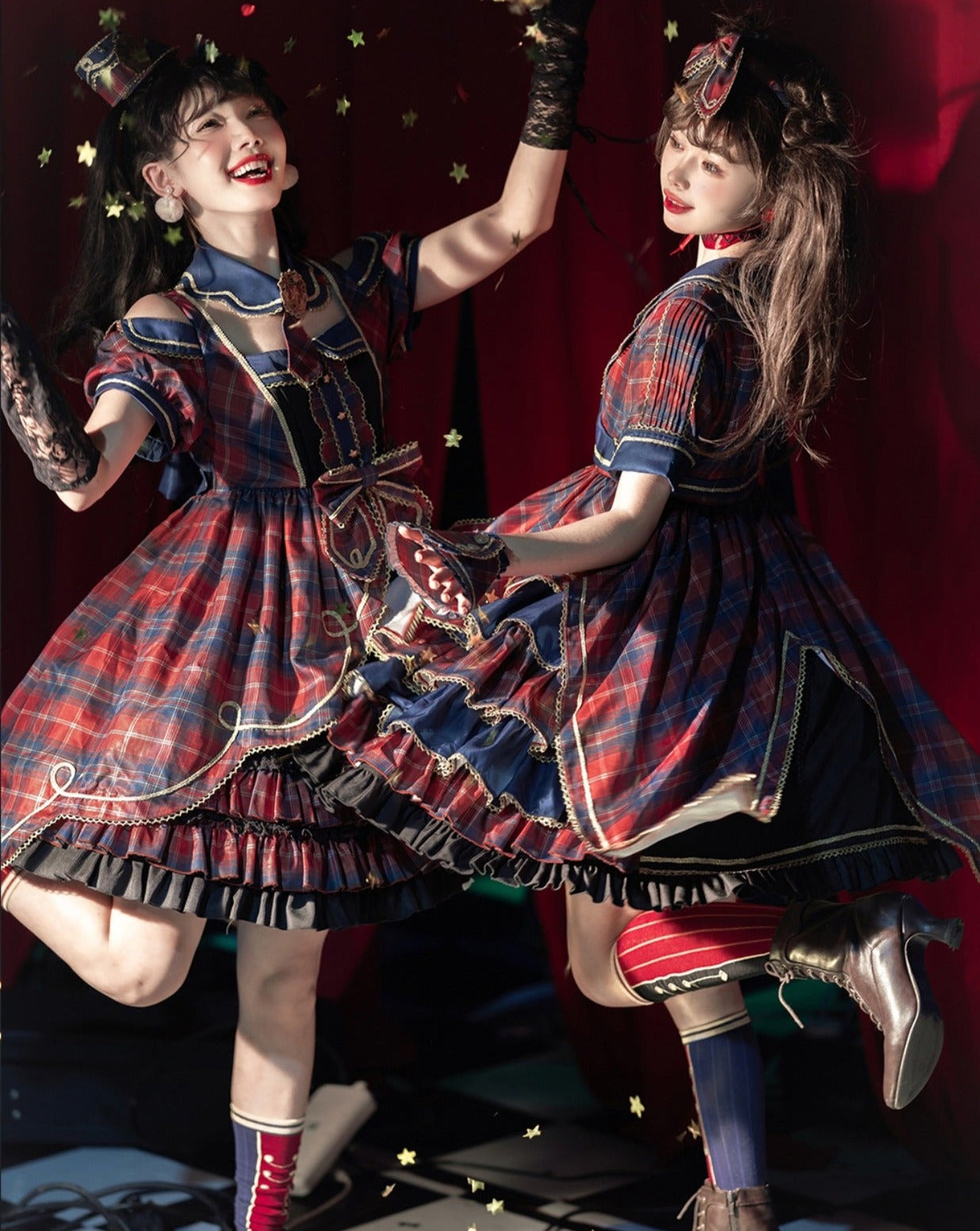 Star Song check idol style dress