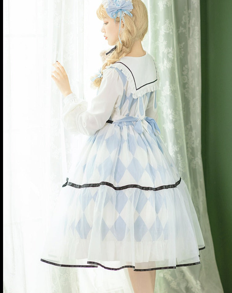 Alice in Wonderland dress with bunny ears