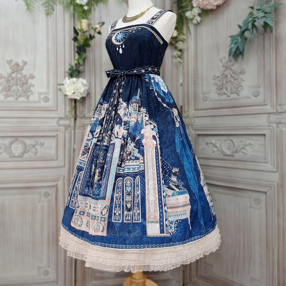 【予約販売】Twilight エジプト風ロリィタショルダーストラップジャンパースカート