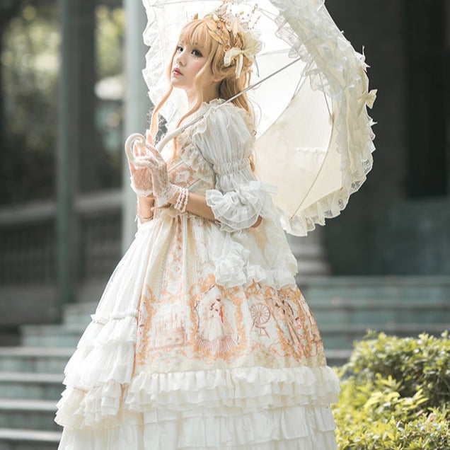 眠れる森の美女 フリルジャンパースカート