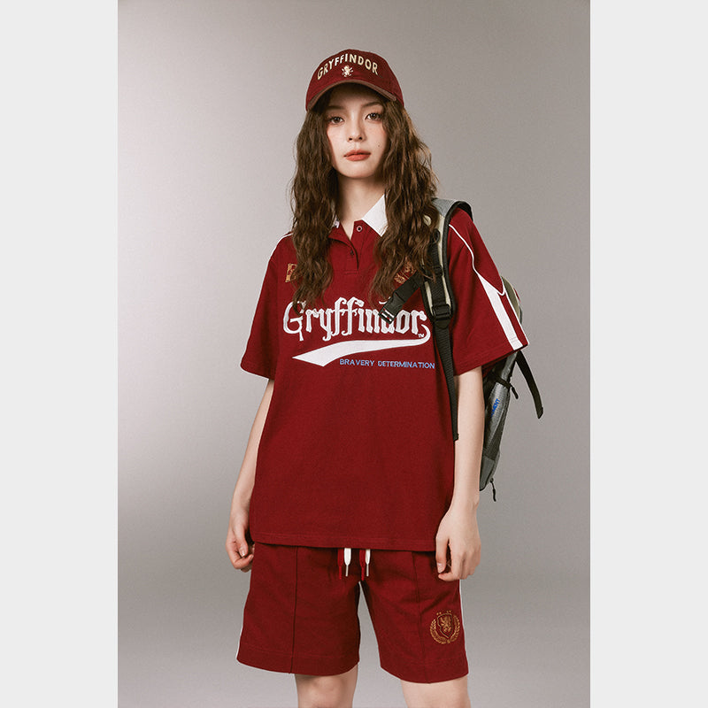 [Pre-oder] Hogwarts School of Witchcraft and Wizardry Loose fit collared top and shorts