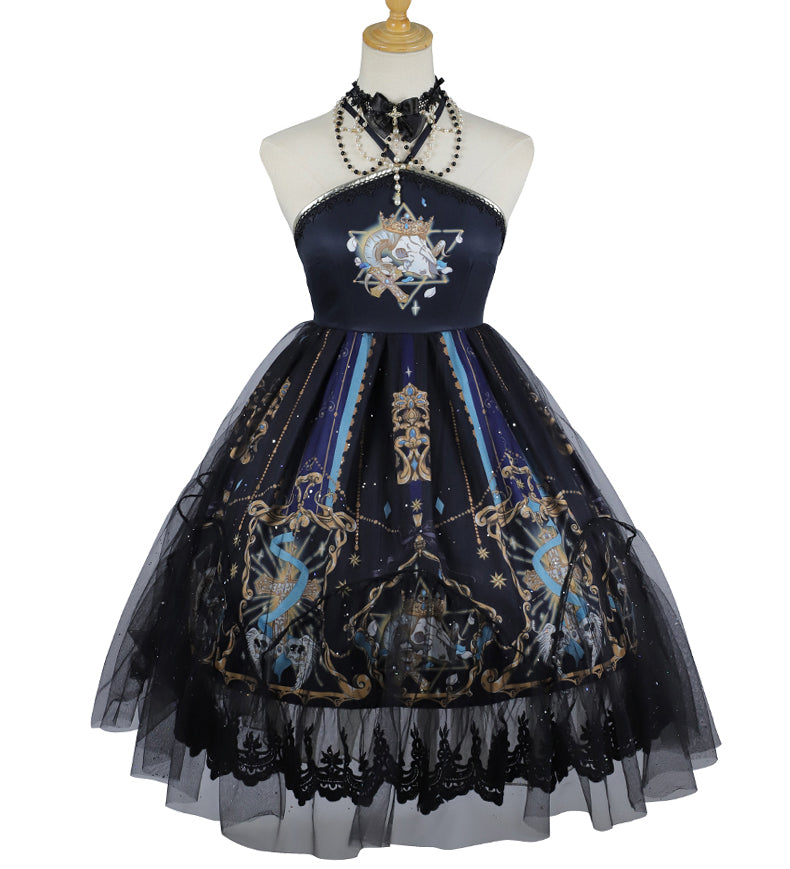 【予約販売】ゴシック ダークブラックロリータドレス