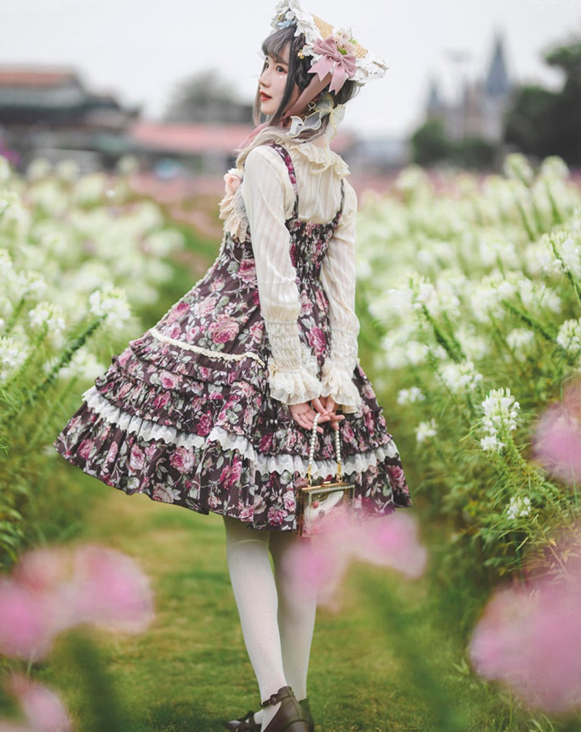 Wall of Rose Elegant Classical Jumper Skirt
