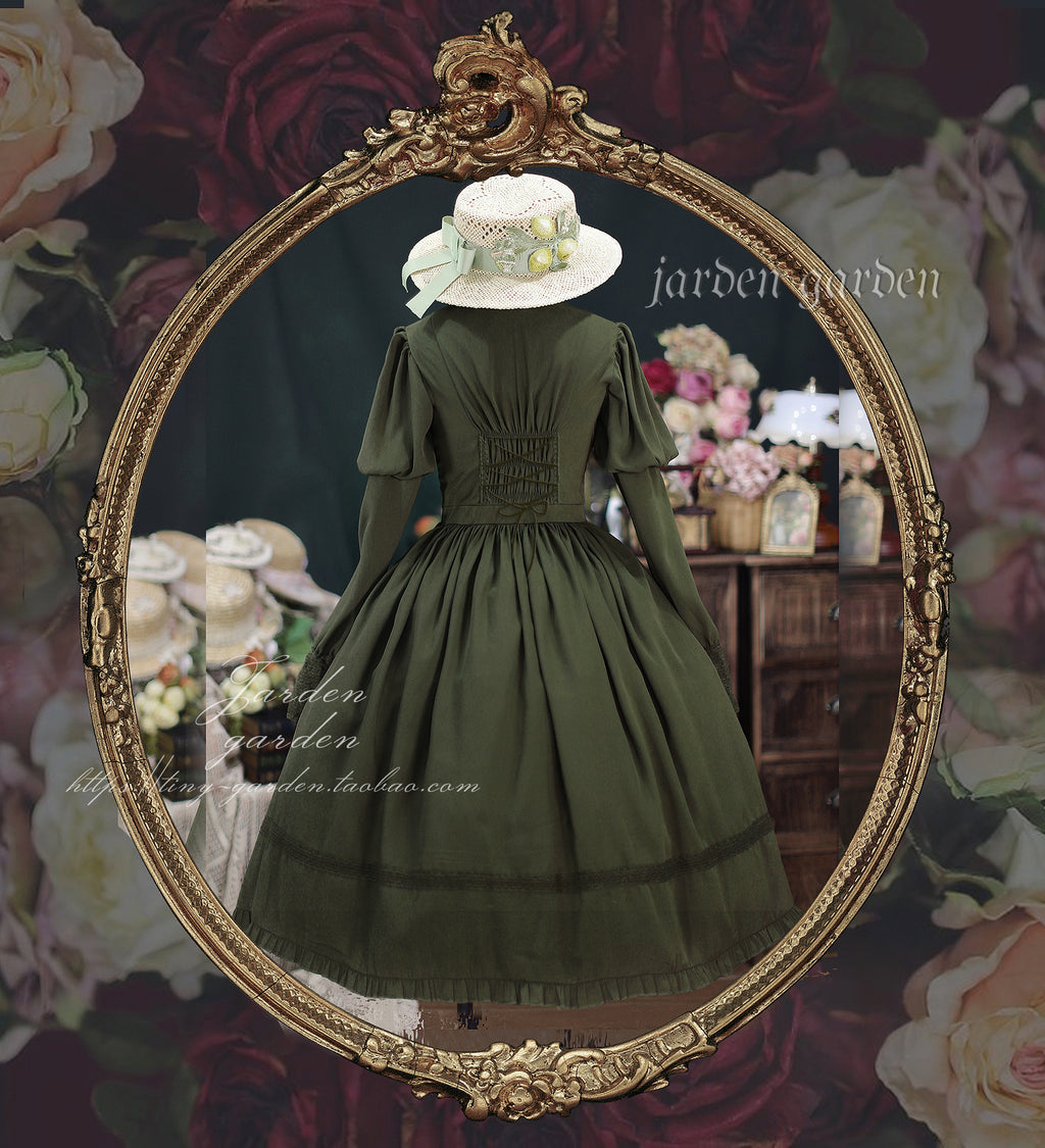 【予約販売】Black Forest クラシカルジゴ袖ワンピース