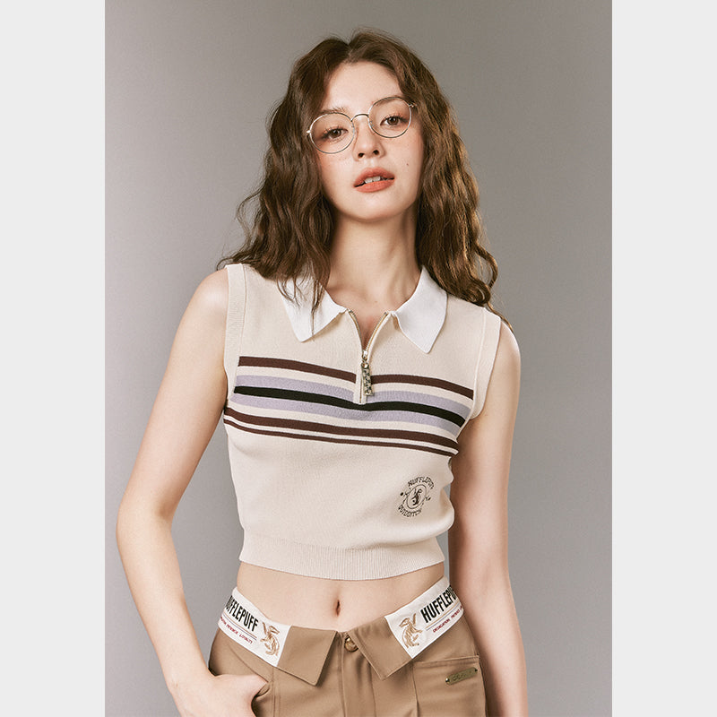 [Pre-order] Hogwarts School of Witchcraft and Wizardry sleeveless polo knit
