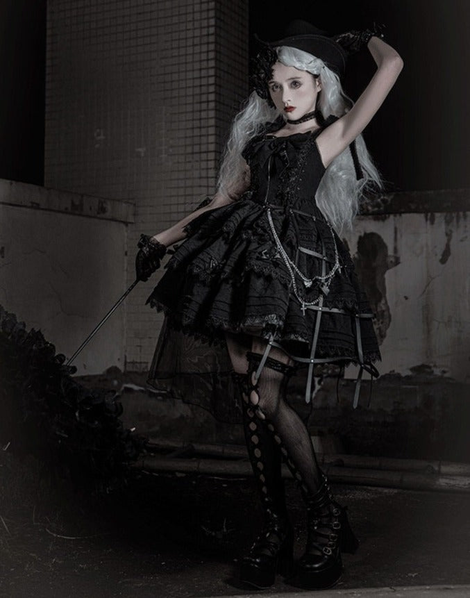 Prisoned Swan Lake 白鳥と黒鳥のジャンパースカート