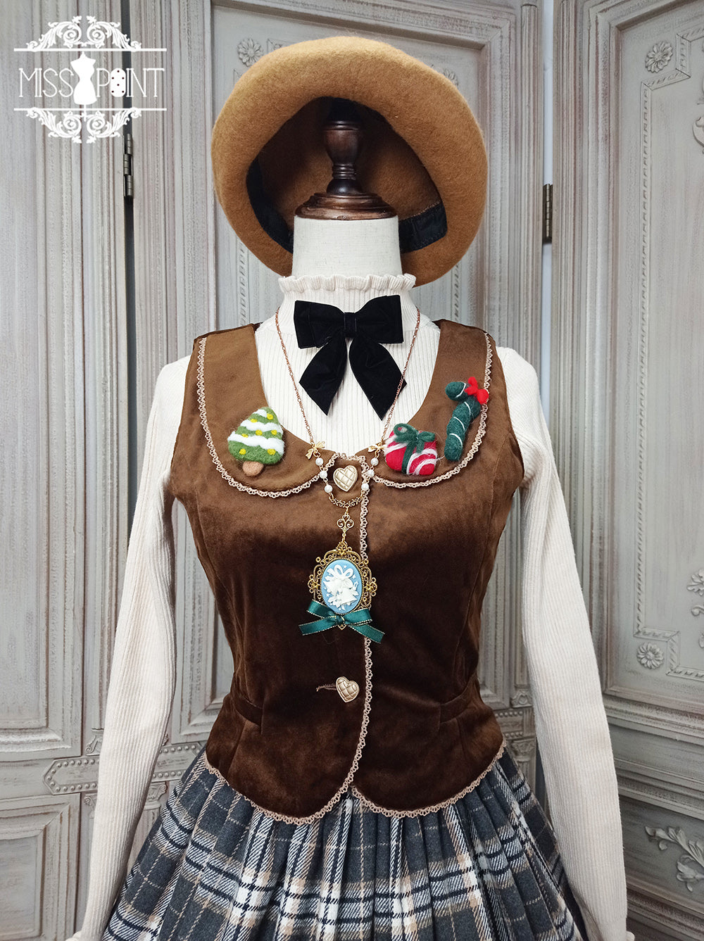 【予約販売】ベルベットの秋色クラシカルベスト