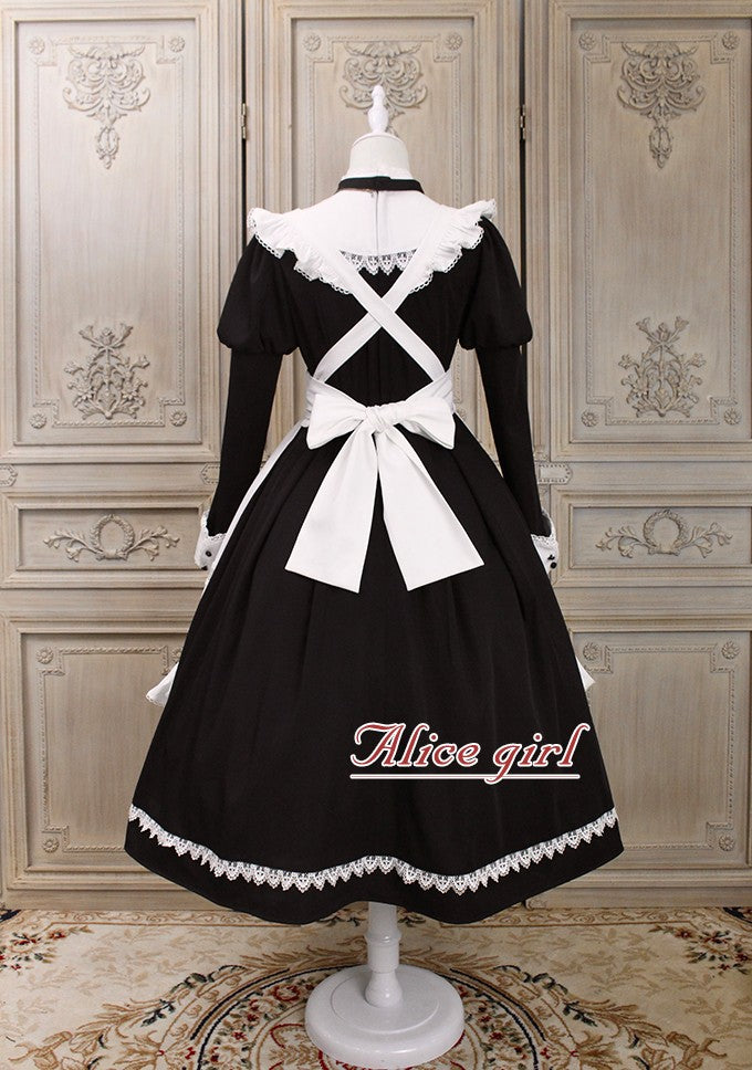 【予約販売】英国風メイドとシスターの2wayロングワンピース