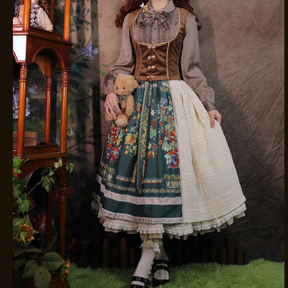 【予約販売】バイエルンの少女 カントリー風ボーンベスト