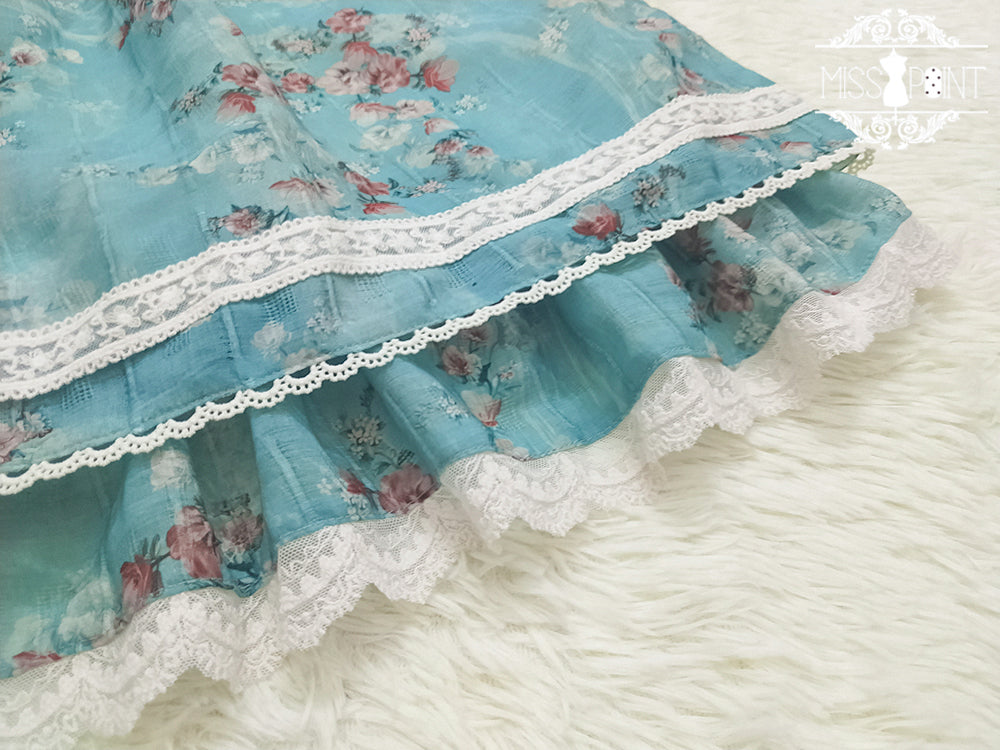 【予約販売】花海棠のフロントリボンクラシカルワンピース