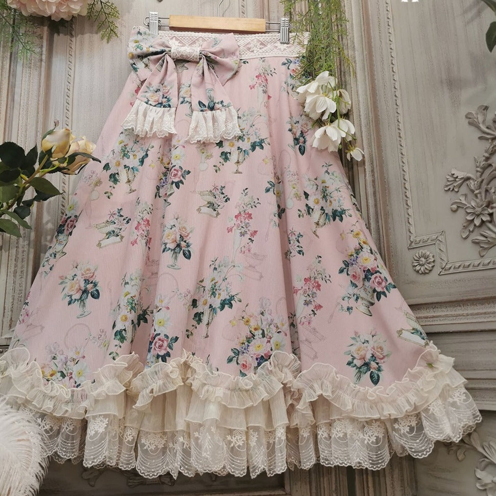 【IDOLFILE】掲載商品｜華瓶の花エレガントクラロリスカート