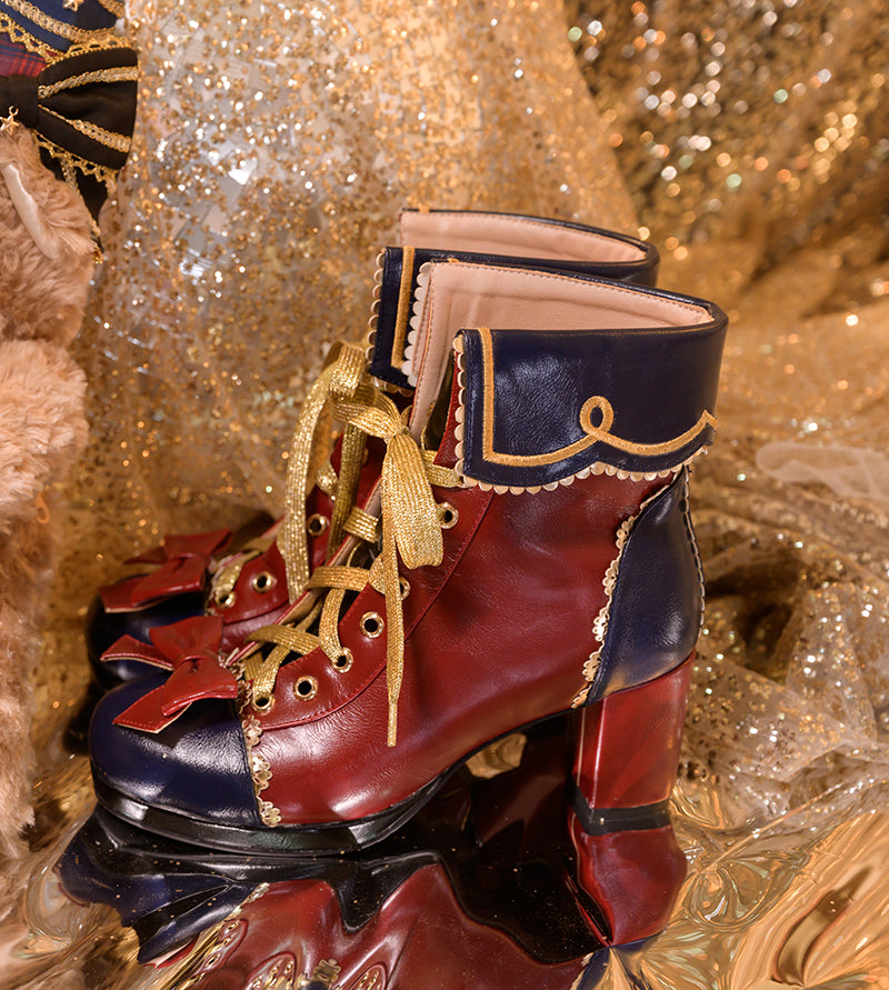 Star Song bicolor short boots