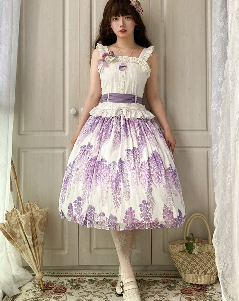 Mid Summer Garden 藤と紫陽花のスカート
