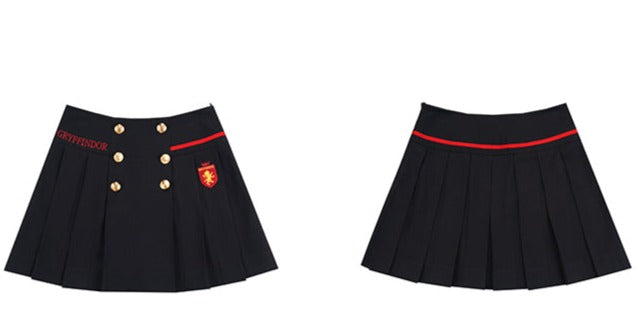 【予約販売】ホグワーツ魔法魔術学校 ダブルボタン プリーツミニスカート