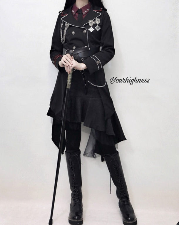 Oath in Black Military Lolita Jacket