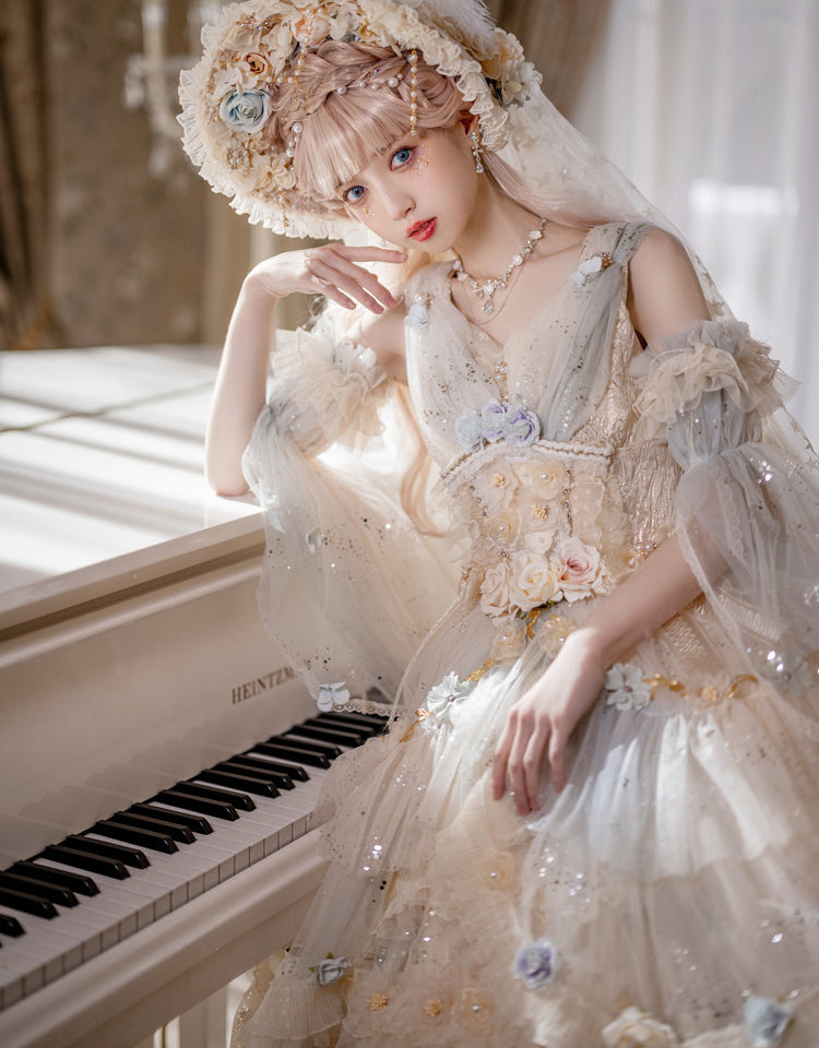 Spirit of Flora pale flower princess dress