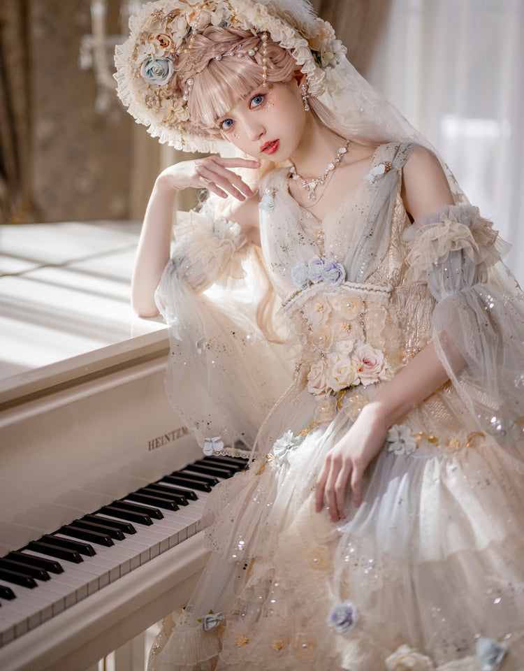 Spirit of Flora ペールカラーのフラワープリンセスドレス