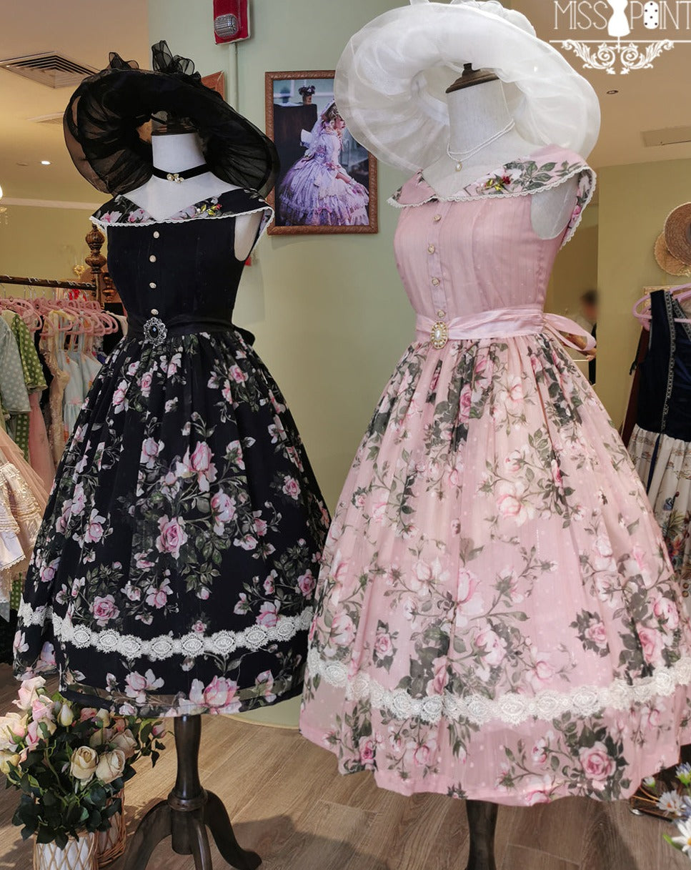 【予約販売】Rose Garden 2WAYデザインネック クラロリ ジャンパースカート