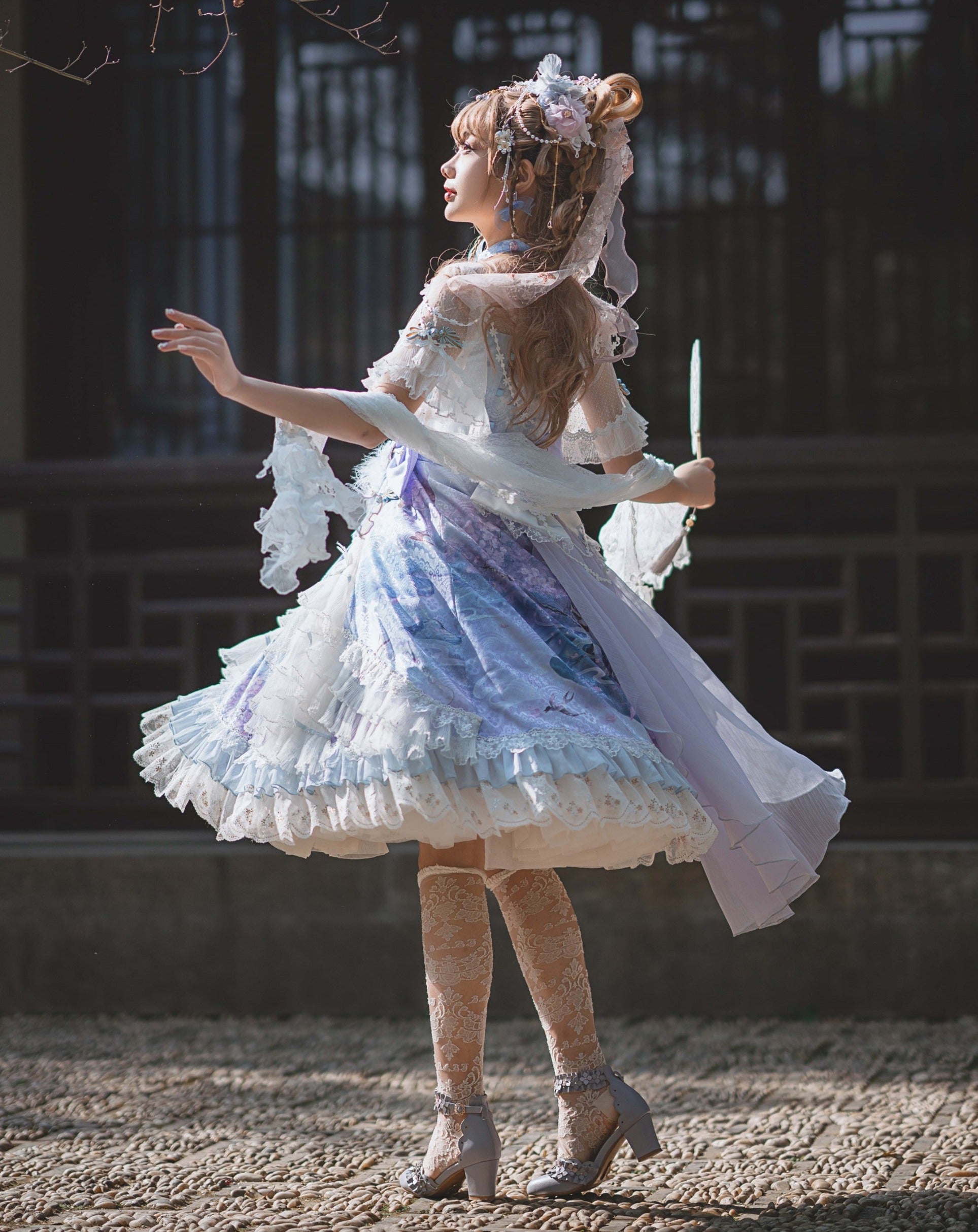九色鹿 華ロリ プリンセスドレスフルセット – ロリータファッション