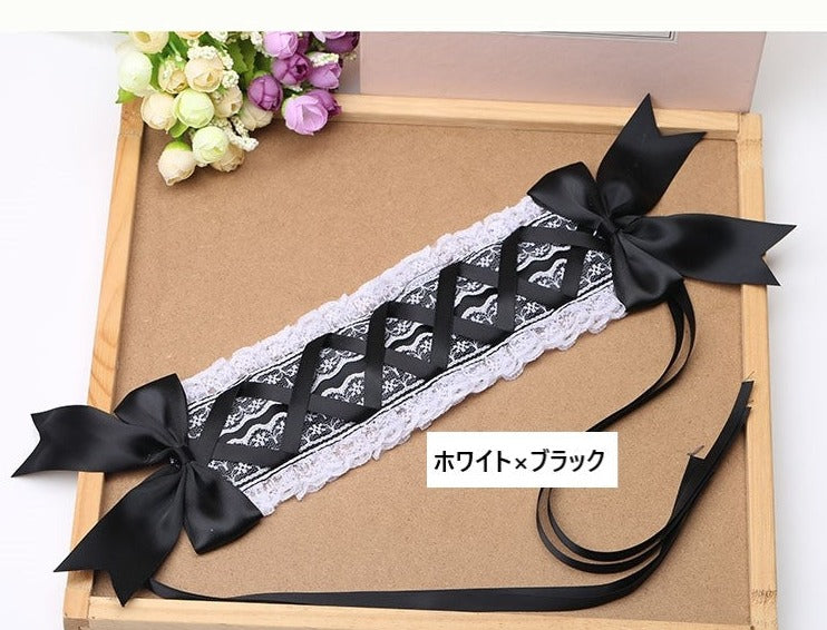 レースとリボンのロリィタヘッドドレス 全22色