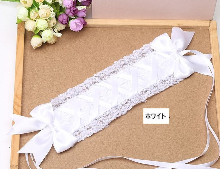 レースとリボンのロリィタヘッドドレス 全22色