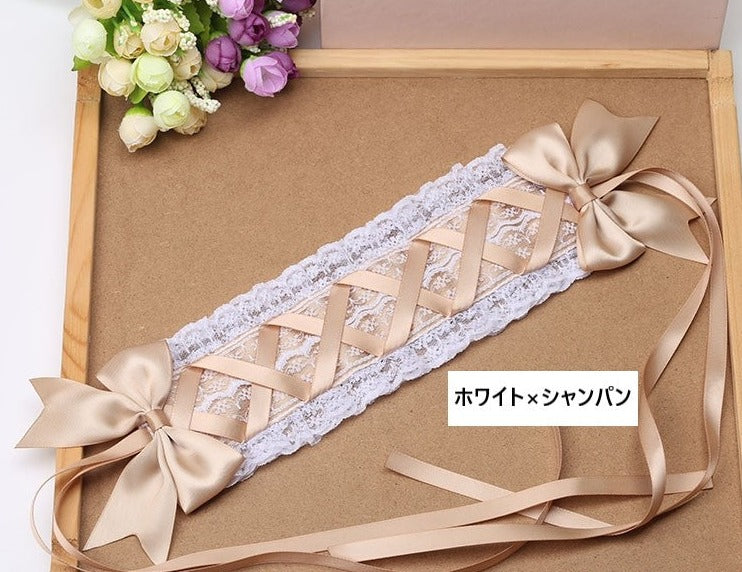 レースとリボンのロリィタヘッドドレス 全22色