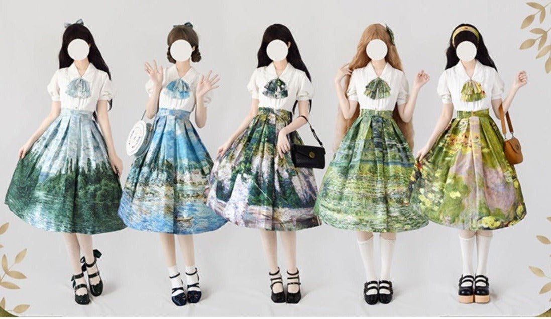 モネの絵画をまとうスカート 全15作品