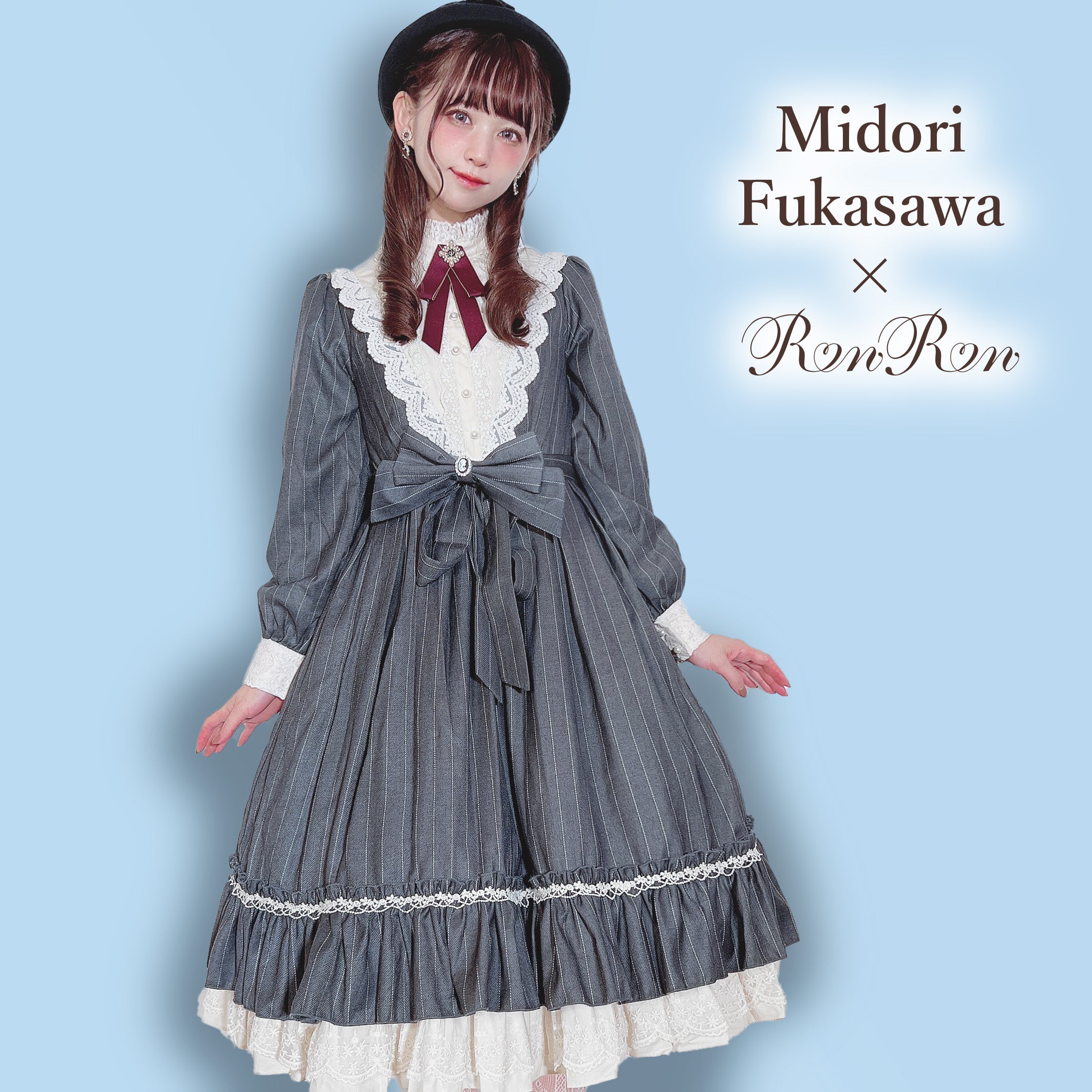 [Pre-order] British Classical Lolita Vertical Striped Dress